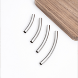 Metal Curve Tube Accessory Silver or Gold 13cm