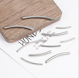 Metal Curve Tube Accessory Silver or Gold 13cm
