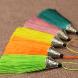 Tibetan silver alloy tassel pendants