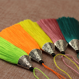 Tibetan silver alloy tassel pendants