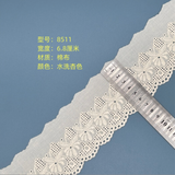 {2026 NEW}Cotton Broderie Anglaise lace trim with a floral embroidered pattern