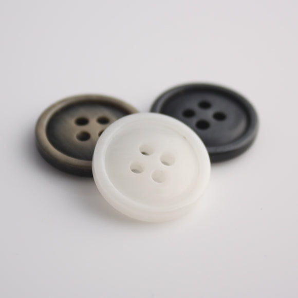 Brown Black Mottled Buttons