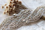Iron on Rhinestone Applique Rhinestone Applique Crystal Trim Bridal Accessories