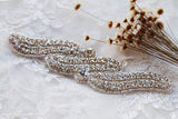 Iron on Rhinestone Applique Rhinestone Applique Crystal Trim Bridal Accessories