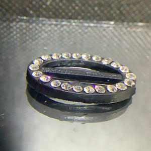 Diamante plastic buckle