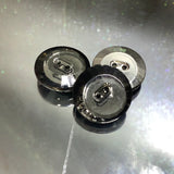 Circle shaped two hole button