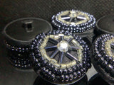 Beaded Wheel button