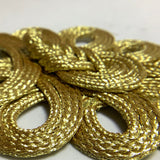 Frog Closure Fasteners Chinese Buttons in Metallic Gold or Metallic Silver