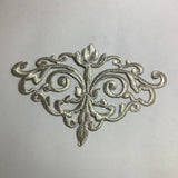Decorative Swirl Metallic Iron On Patch Applique