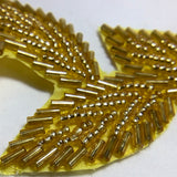 Beaded Leaf Applique