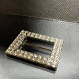 Rectangle diamante buckle