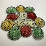 Beaded cover buttons