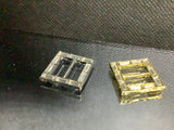 Square diamante buckle