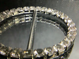 Round crystal buckle - Diamante on claw