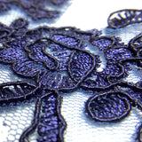 Wedding corded embroidery lace applique