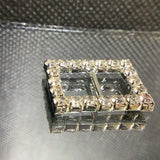 Rectangle Diamanté buckle - Diamante on claw