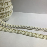 Silver and Gold Crochet Edging Braid Tapes with beading