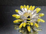 Bee on flower - brooches