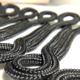 Military Uniform Dress Dance Clothes Decorative Buckle, Gold Wire Buckle, Hand-woven Trapezoidal Button