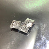 Two hole square button