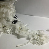 Statement large flower trim with diamanté and pearl