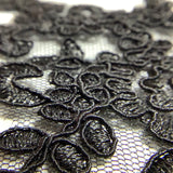 Wedding corded embroidery lace applique
