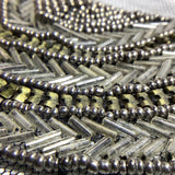 Beaded sequin on mesh