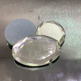 Oval shaped glass beads