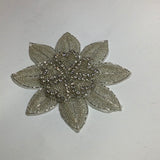 Beaded Flower with crystal motif diamanté