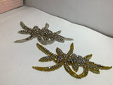 Iron on diamanté applique for headband or dress