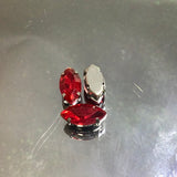 Eye shaped glass bead
