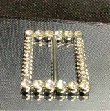Rectangle diamante buckle