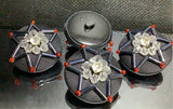 Beaded star button