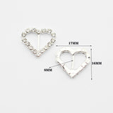 Loveheart diamante buckle