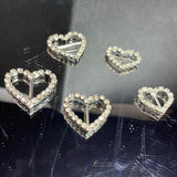 Loveheart diamante buckle