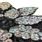 Flower Appliques Laser Sequins Embroidery Trims Iron On Patches