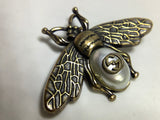 Vintage quartz bee brooch and pendant