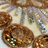 Sequin on organza piece