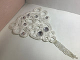 CRYSTAL AND BEAD EMBELLISHED APPLIQUÉ