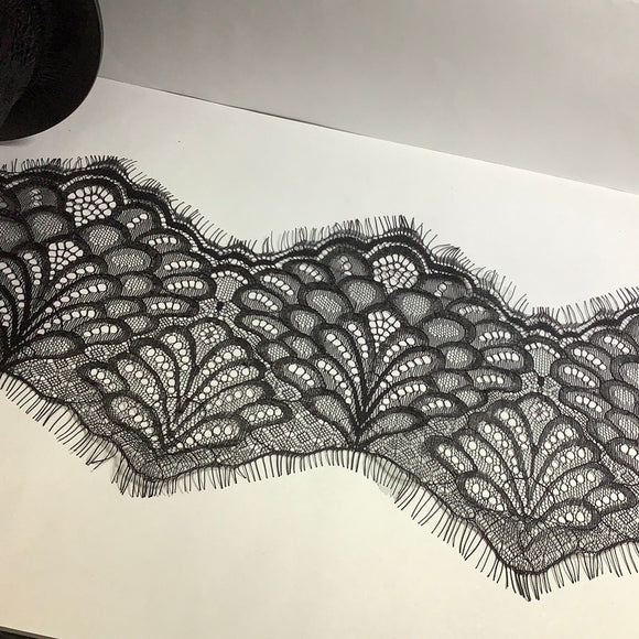 Chic Eyelash Flower  Chantilly lace