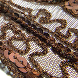 Dusty rose sequin ribbon