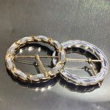 Suede chain buckle
