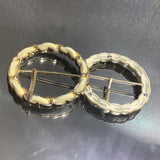 Suede chain buckle