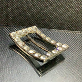 Rectangle diamante buckle