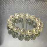 Clear crystal plastic buckle