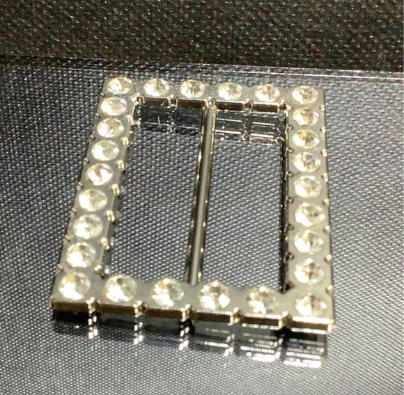Rectangle diamante buckle