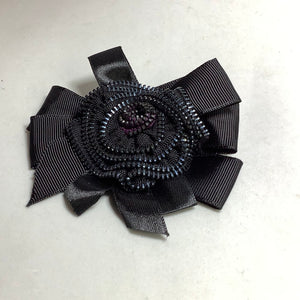 Fancy flower bow create by zip tape