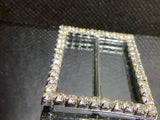 Rectangle Diamanté buckle - Diamante on claw