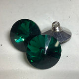 Single quartz stone shank button