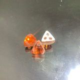 Triangle shape glass bead